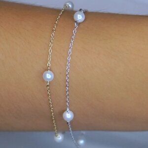 SILVER Pearl Chelsea Bracelet